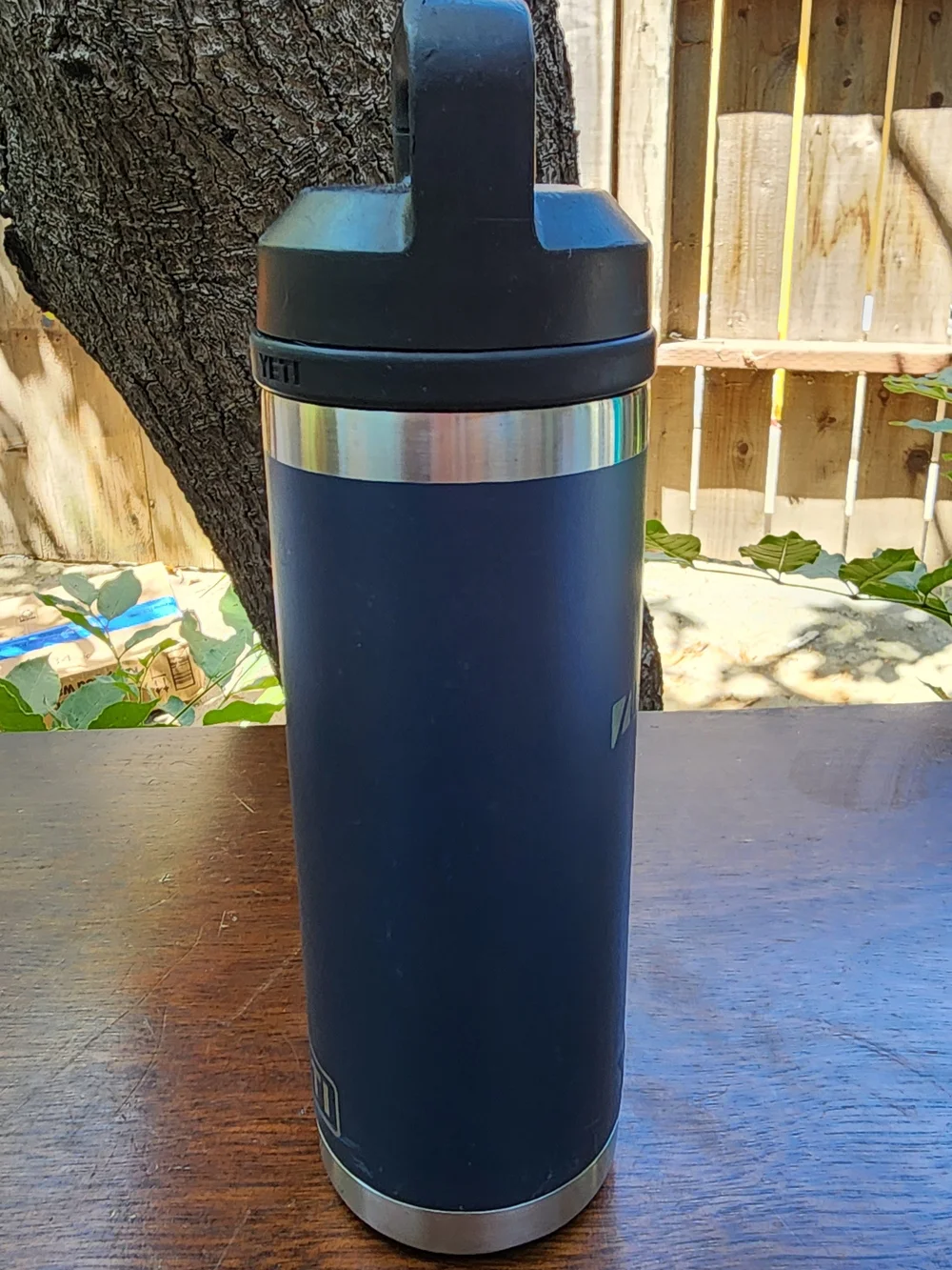 YETI Rambler 18 oz Vacuum Insulated Water Bottle with Chug Cap - Navy Blue